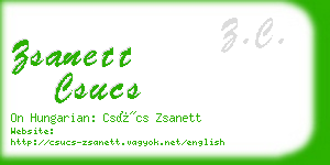 zsanett csucs business card